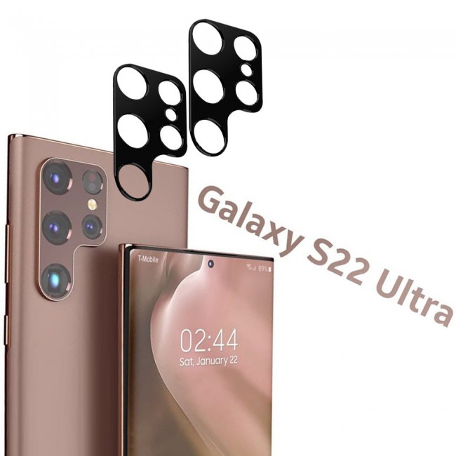 2Pack Samsung Galaxy S22 Ultra Camera Lens Protector 3D Tempered Film by Margoun