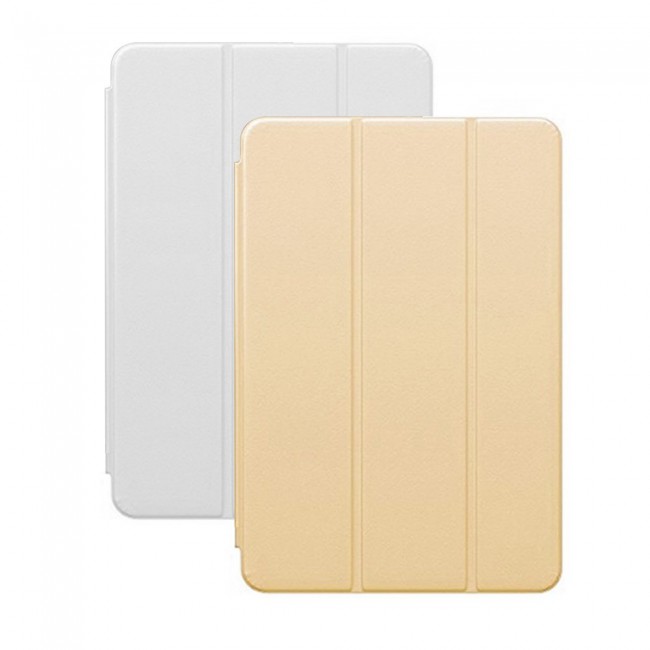 Margoun 2Pack Trifold Folio Case Cover for Samsung Galaxy Tab 4 T330 8.0 inch - Gold White