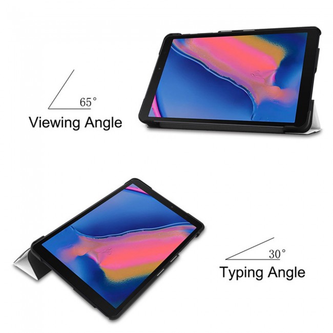 Margoun 2Pack Trifold Folio Case Cover for Samsung Galaxy Tab 4 T330 8.0 inch - Gold White