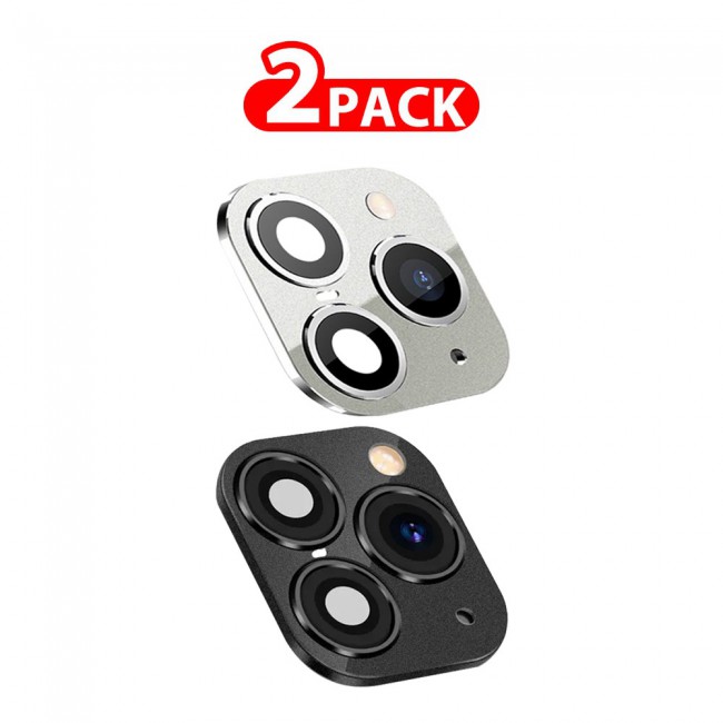 MARGOUN 2 Pack For iPhone X XS Duplicate Camera Lens Camera Upgrade Protective Lens Change iPhone X XS to 11 Pro 11 Pro Max Black White