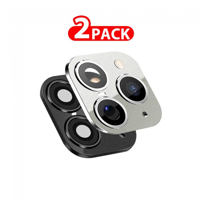 MARGOUN 2 Pack For iPhone X XS Duplicate Camera Lens Camera Upgrade Protective Lens Change iPhone X XS to 11 Pro 11 Pro Max Black White