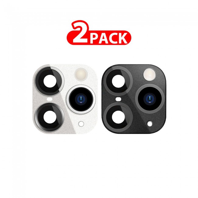 MARGOUN 2 Pack For iPhone X XS Duplicate Camera Lens Camera Upgrade Protective Lens Change iPhone X XS to 11 Pro 11 Pro Max Black White