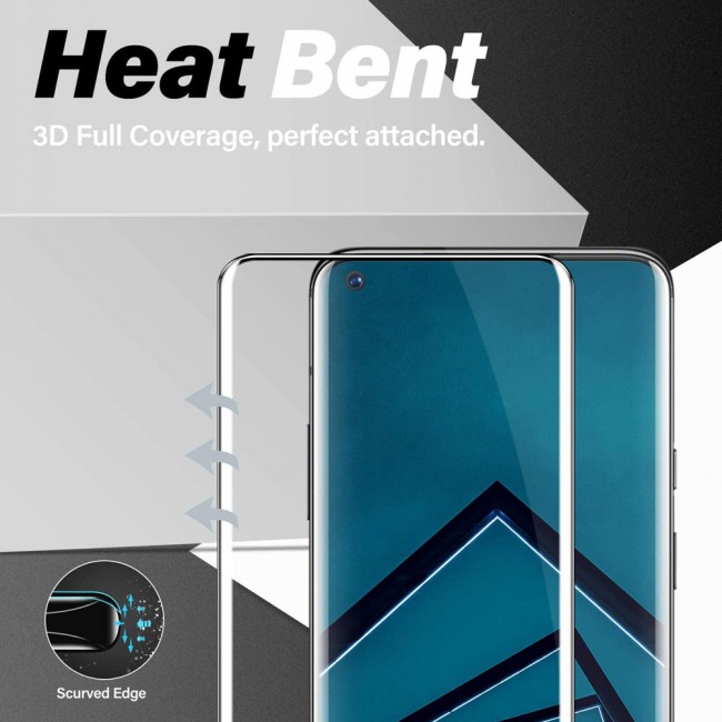 OnePlus 8 Pro Screen Protector 3D Glass Super Sheildz 2-Pack Margoun