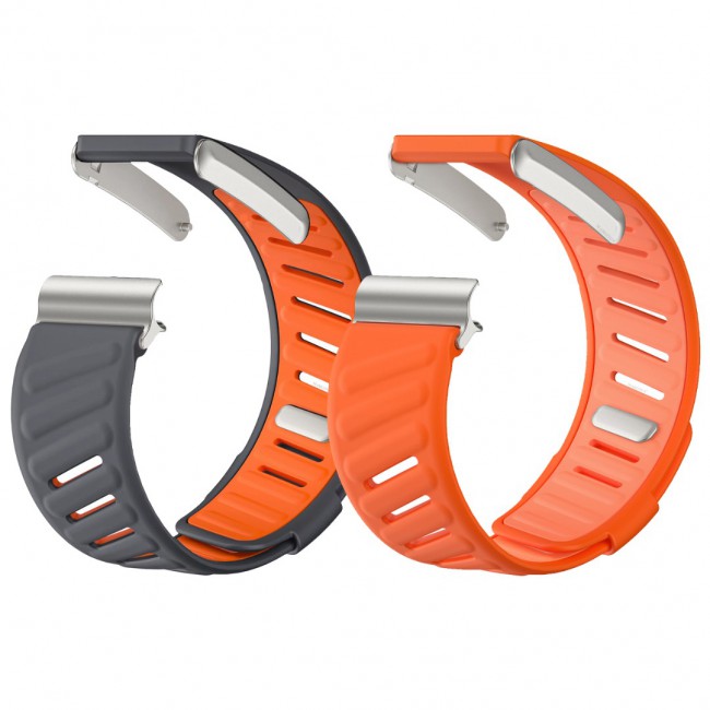 MARGOUN Silicone Sports Band Strap Compatible with Whoop 5.0 /MG,One, Peak &amp; Life Devices, ECG Compatiblity, for Men Women, Breathable Adjustable Waterproof Replacement Wristband - 2 Pack B