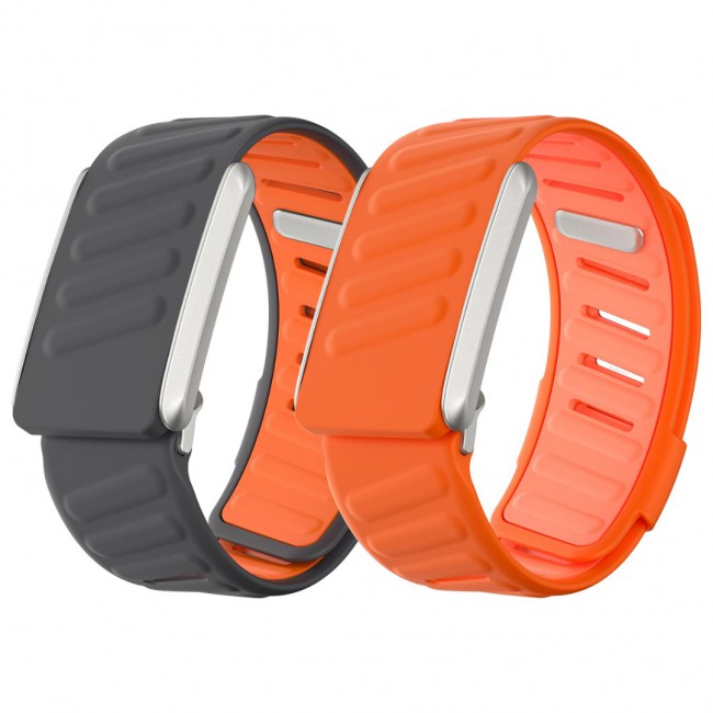 MARGOUN Silicone Sports Band Strap Compatible with Whoop 5.0 /MG,One, Peak &amp; Life Devices, ECG Compatiblity, for Men Women, Breathable Adjustable Waterproof Replacement Wristband - 2 Pack B