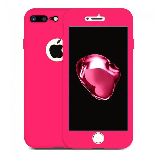 Margoun 360 Full Protection Protective Silicone Case Cover Compatible with iPhone 7 Plus 