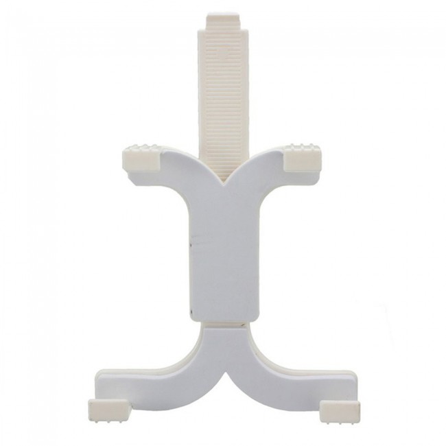 Tablet Holder 360° Rotating Lazy Bracket with Desk Mount-White