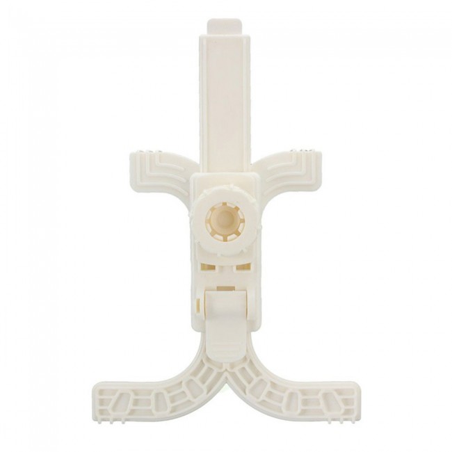 Tablet Holder 360° Rotating Lazy Bracket with Desk Mount-White
