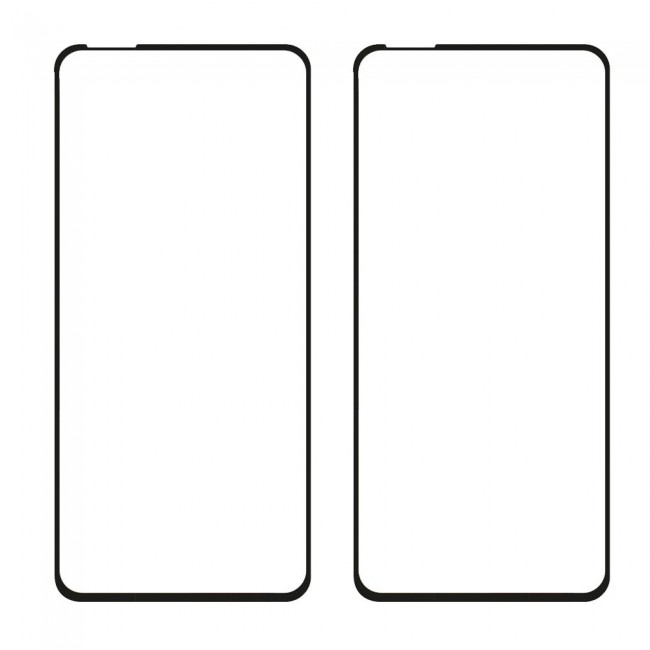 3D Tempered Glass Screen Protector for OnePlus 9 2Pack - Black Edge