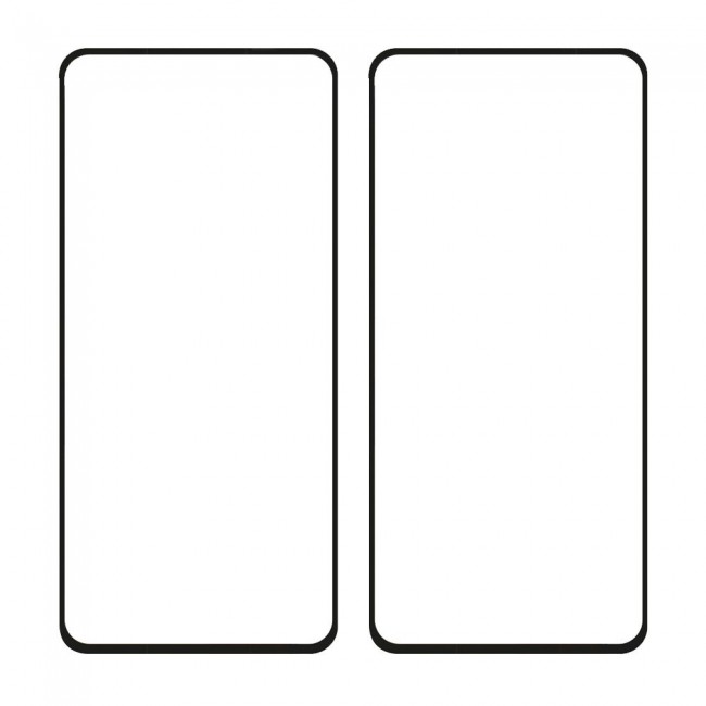 3D Tempered Glass Screen Protector for OnePlus 9RT 2Pack - Black Edge
