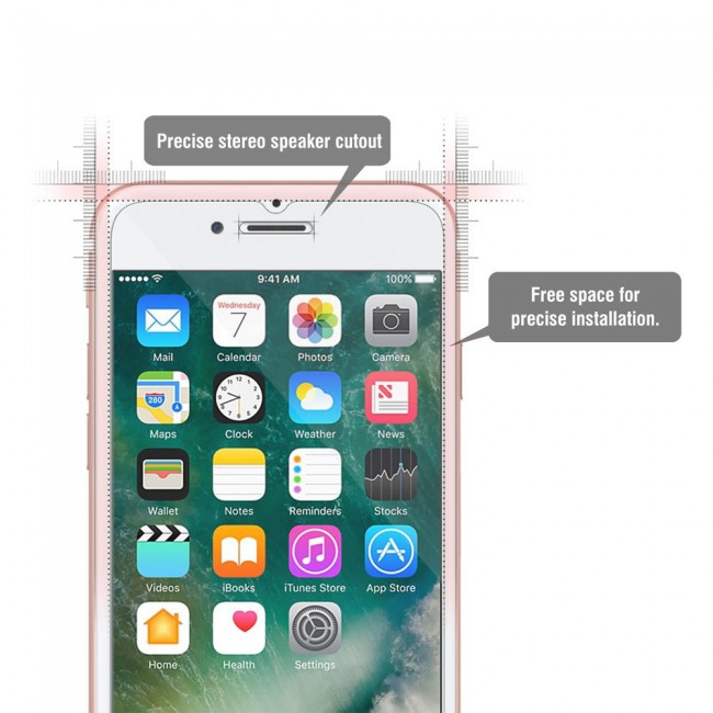 3Pack Apple iPhone 7 Plus and 8 Plus Tempered Glass Screen Protector Ultimate by Margoun - Clear