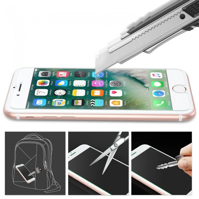3Pack Apple iPhone 7 Plus and 8 Plus Tempered Glass Screen Protector Ultimate by Margoun - Clear