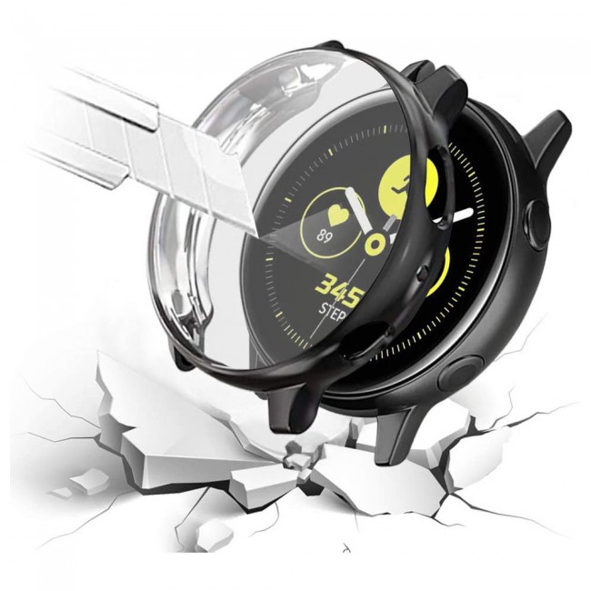 3Pack Margoun Case for Samsung Galaxy Watch Active 2 44mm - Gold Black Silver