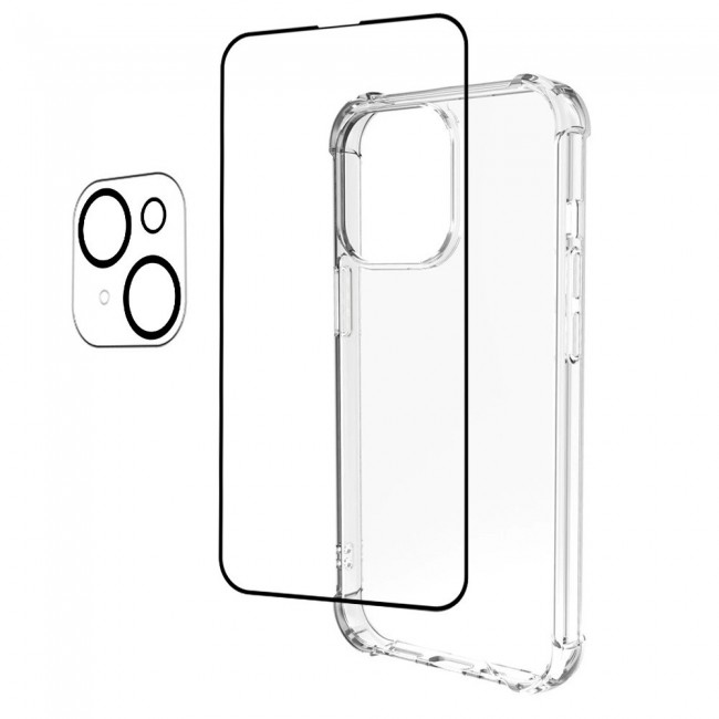 3Pack iPhone 13 Mini Lens Protector and Gorilla Case Cover and 3D Screen Protector by Margoun