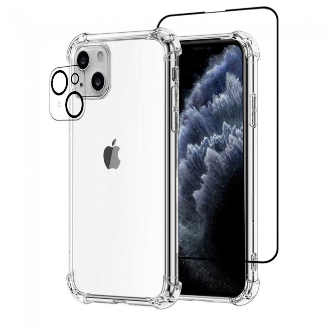 3Pack iPhone 13 Mini Lens Protector and Gorilla Case Cover and 3D Screen Protector by Margoun