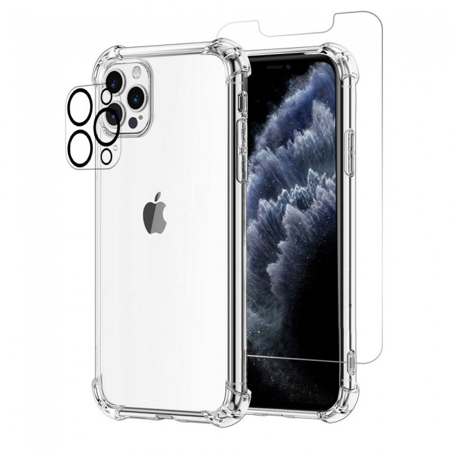 3Pack iPhone 13 Pro Lens Protector and Gorilla Case Cover and Screen Protector by Margoun