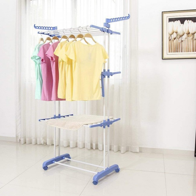 Margoun 3-Layer Stainless Steel Folding Hanger and Dryer Stand Capacity 40Kg