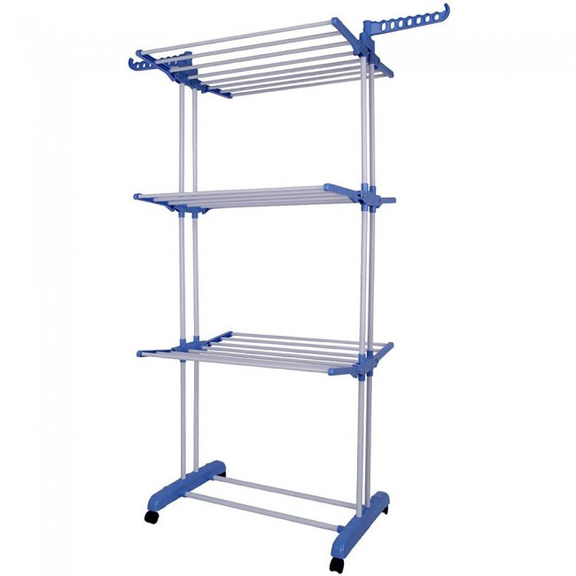 Margoun 3-Layer Stainless Steel Folding Hanger and Dryer Stand Capacity 40Kg