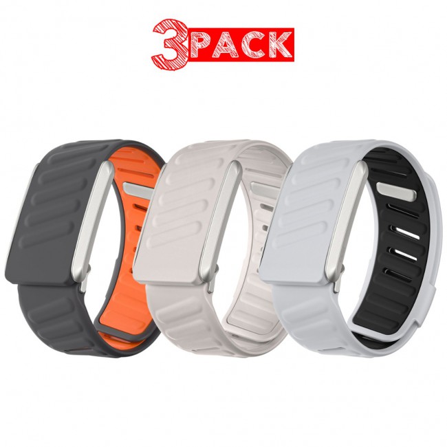 MARGOUN Sport Band for Whoop 4.0, Breathable Adjustable Wristband, Water Proof, Replacement Strap, Soft, Comfort, Durability, Easy to Use - 3 Pack B