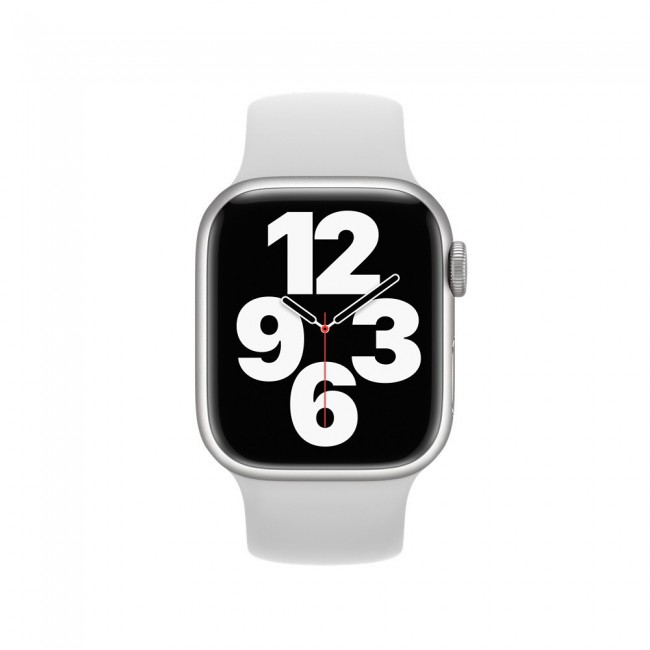 Apple Watch Band 38-40-41mm Size S Elastic Silicone Solo Loop Strap Henlein Series by Margoun - White