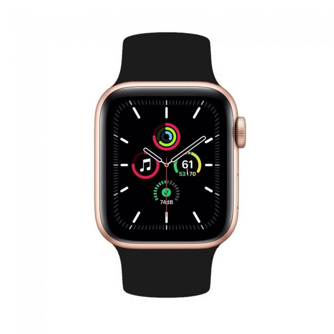 Apple Watch Band 38-40-41mm Size L Elastic Silicone Solo Loop Strap Henlein Series by Margoun - Black