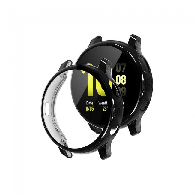 4Pack Margoun Case for Samsung Galaxy Watch Active 2 44mm - Clear Gold Black Silver