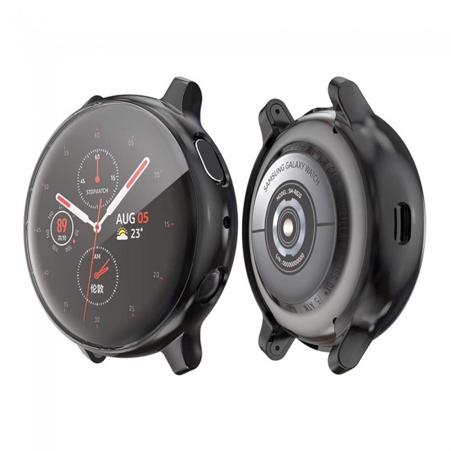 4Pack Margoun Case for Samsung Galaxy Watch Active 2 44mm - Clear Gold Black Silver