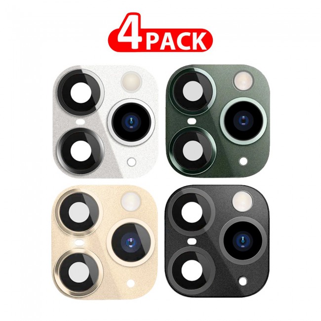 MARGOUN 4 Pack For iPhone X XS Duplicate Camera Lens Camera Upgrade Protective Lens Change iPhone X XS to 11 Pro 11 Pro Max Multicolour