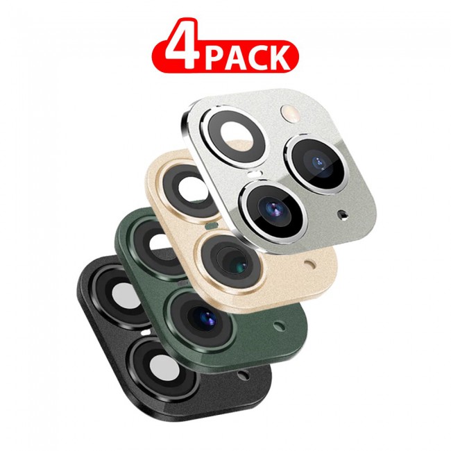 MARGOUN 4 Pack For iPhone X XS Duplicate Camera Lens Camera Upgrade Protective Lens Change iPhone X XS to 11 Pro 11 Pro Max Multicolour