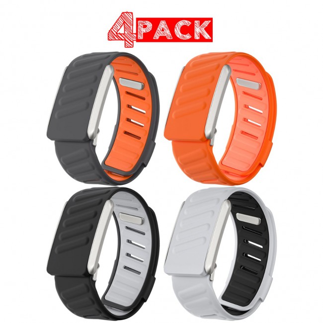 MARGOUN Sport Band for Whoop 4.0, Breathable Adjustable Wristband, Water Proof, Replacement Strap, Soft, Comfort, Durability, Easy to Use - 4 Pack A