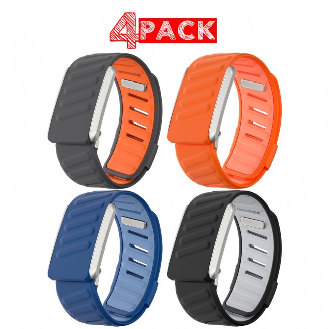 MARGOUN Sport Band for Whoop 4.0, Breathable Adjustable Wristband, Water Proof, Replacement Strap, Soft, Comfort, Durability, Easy to Use - 4 Pack B
