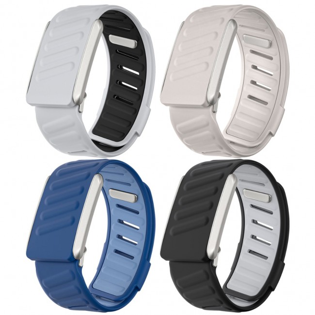 MARGOUN Silicone Sports Band Strap Compatible with Whoop 5.0 /MG,One, Peak &amp; Life Devices, ECG Compatiblity, for Men Women, Breathable Adjustable Waterproof Replacement Wristband - 4 Pack C