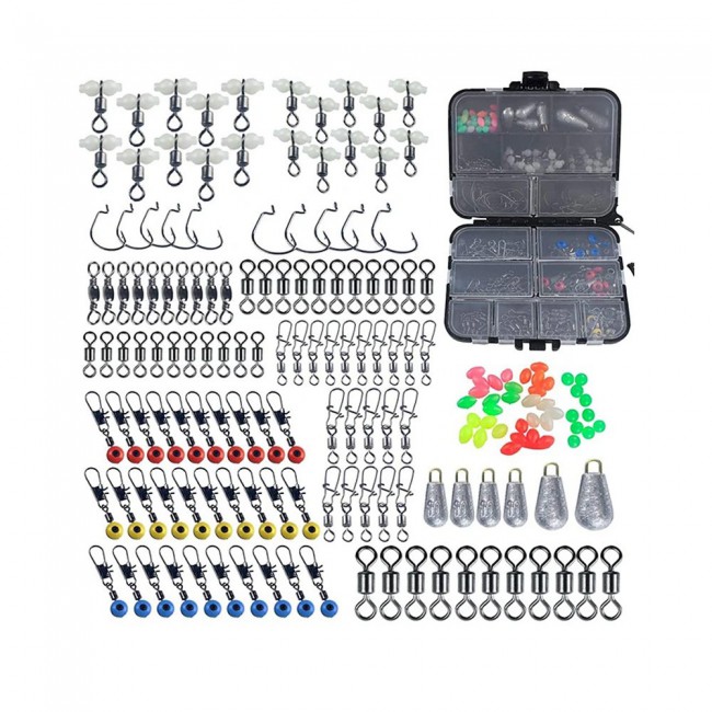 Margoun 251 Pcs Fishing Tackle Kit Fishing Equipment Box