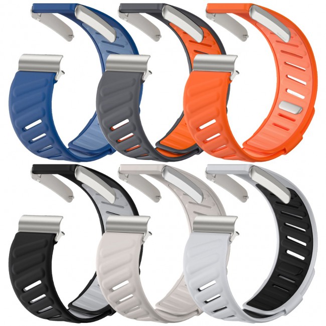 MARGOUN Silicone Sports Band Strap Compatible with Whoop 5.0 /MG,One, Peak &amp; Life Devices, ECG Compatiblity, for Men Women, Breathable Adjustable Waterproof Replacement Wristband - 6 Pack A