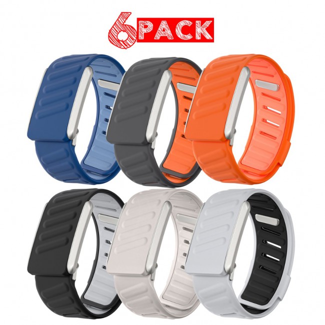 MARGOUN Sport Band for Whoop 4.0, Breathable Adjustable Wristband, Water Proof, Replacement Strap, Soft, Comfort, Durability, Easy to Use - 6 Pack A