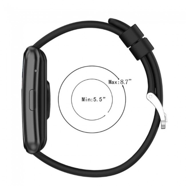 Huawei Watch Fit Silicone Strap Watchband Double Color Replacement Band Compatible with Huawei Fit Smart Watch Black/Blue