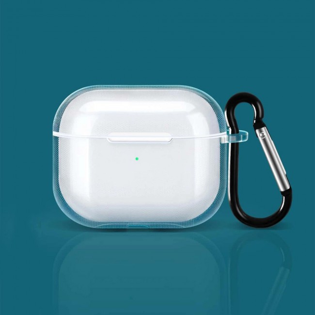 Airpods 3 Silicone Case Cover with Carabiner by Margoun - Clear - SHRD Shop