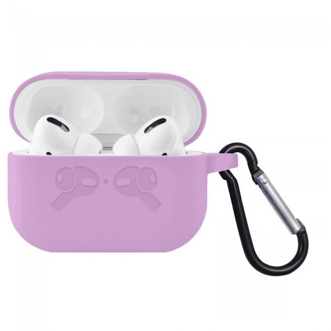Airpods Pro Hang Silicone Case Cover - Purple