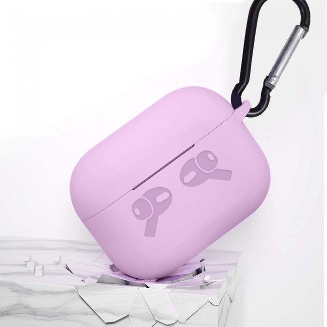 Airpods Pro Hang Silicone Case Cover - Purple