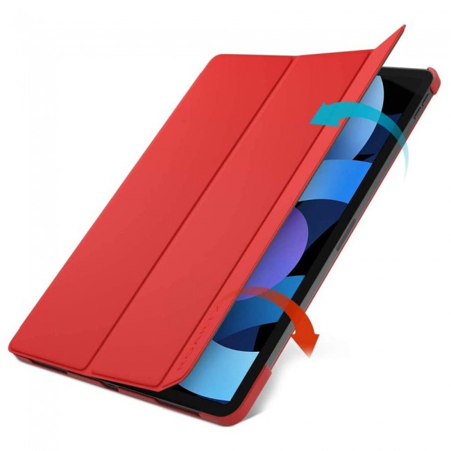 Apple iPad Air 4 2020 10.9-inch Trifold Case Smart Leather Cover by Margoun - Red