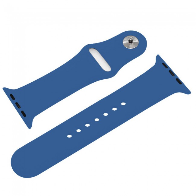 Apple Watch Band 38-40-41mm Soft Silicone Sport Strap Henlein Series by Margoun - Denim Blue