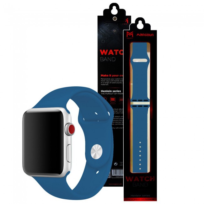 Apple watch denim sale blue sport band