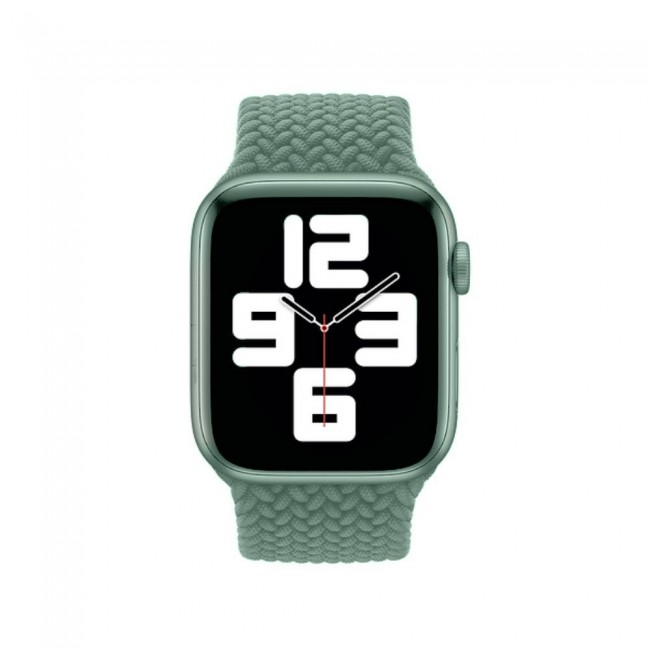 Apple Watch 38-40-41mm Yarn Braided Solo Loop Band Size S Henlein Series by Margoun - Green