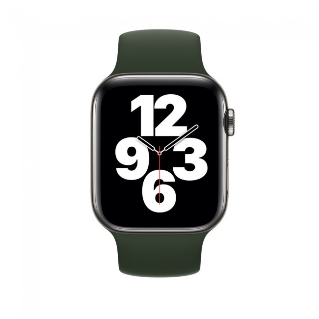 Apple Watch 42-44-45mm Size M Elastic Silicone Solo Loop Band Henlein Series by Margoun - Grey Green