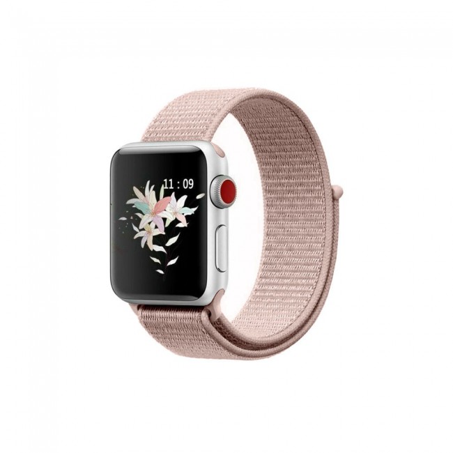 Apple Watch Band 42-44-45mm Nylon Sport Loop Strap Henlein Series by Margoun - Beige