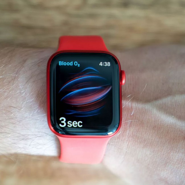 Apple Watch 42-44-45mm Size M Elastic Silicone Solo Loop Band Henlein Series by Margoun - Red