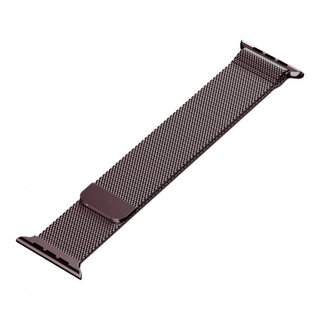Margoun Apple Watch Band 38-40-41mm Milanese Loop Strap Henlein Series - Brown Gold