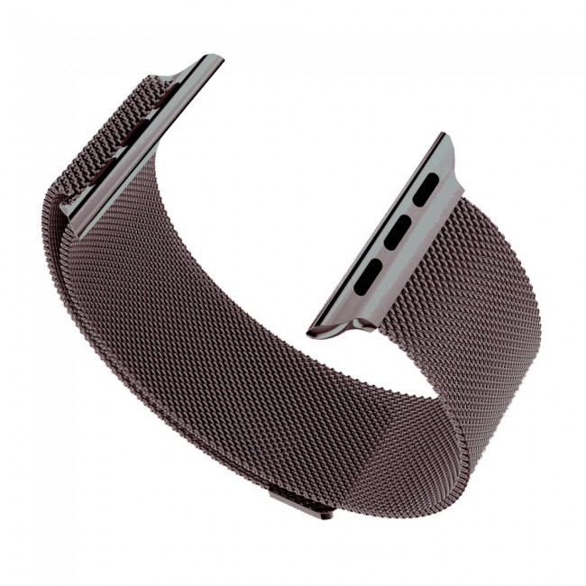 Margoun Apple Watch Band 38-40-41mm Milanese Loop Strap Henlein Series - Brown Gold