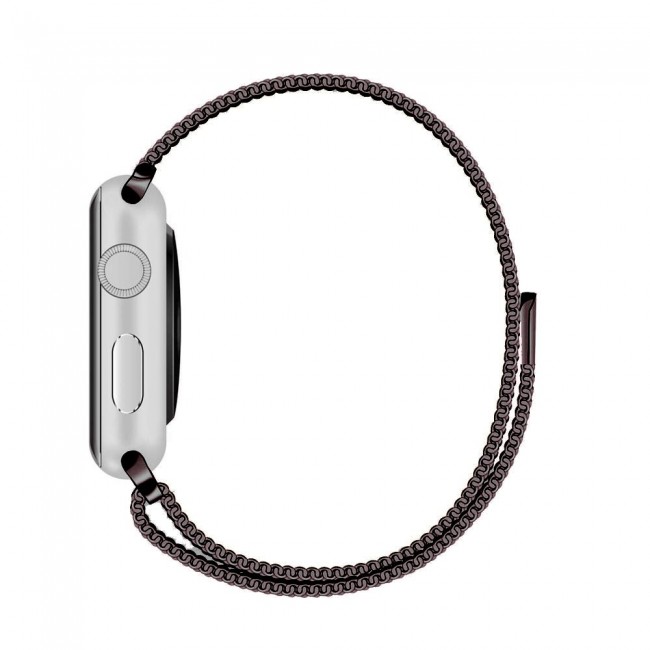 Margoun Apple Watch Band 38-40-41mm Milanese Loop Strap Henlein Series - Brown Gold