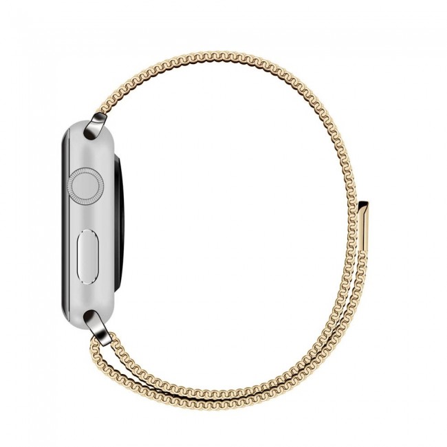 Apple Watch Band 38-40-41mm Milanese Loop Strap Henlein Series by Margoun - Champagne Gold